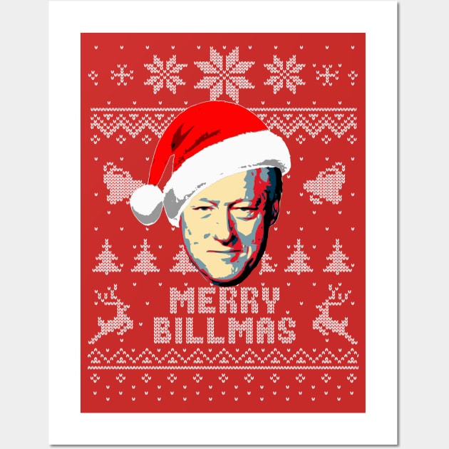 Bill Clinton Merry Billmas Wall Art by Nerd_art